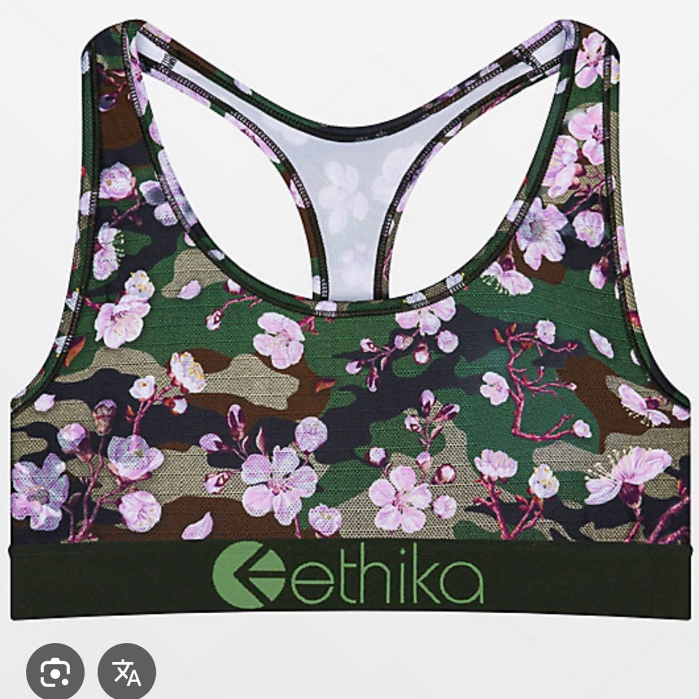 Ethika Floral Camouflage Sports Bra